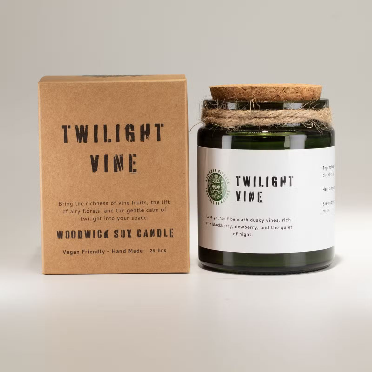 Twilight Vine Candle – Natural Soy Wax & Wooden Wick