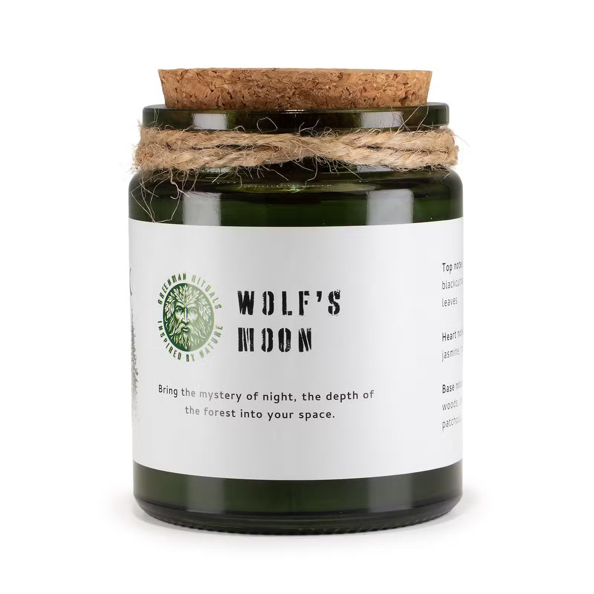 Wolf's Moon Candle – Natural Soy Wax & Wooden Wick