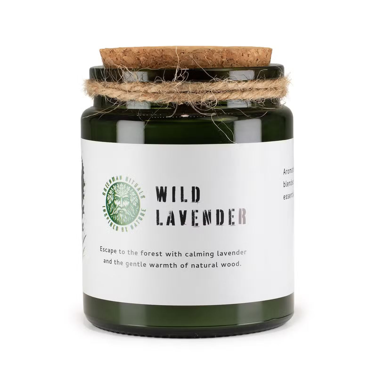 Wild Lavender Essential Oil Candle – Natural Soy Wax & Wooden Wick