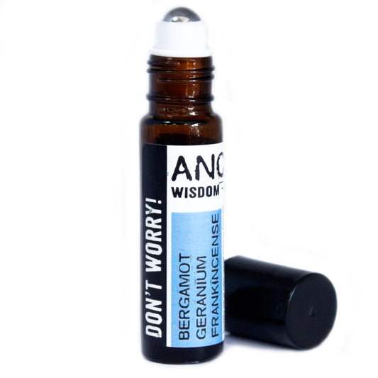 Bergamot Geranium Frankincense Roll On Essential Oil Blend - Don't Worry