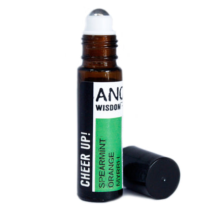 Spearmint Orange Myrrh Roll On Essential Oil Blend - Cheer Up