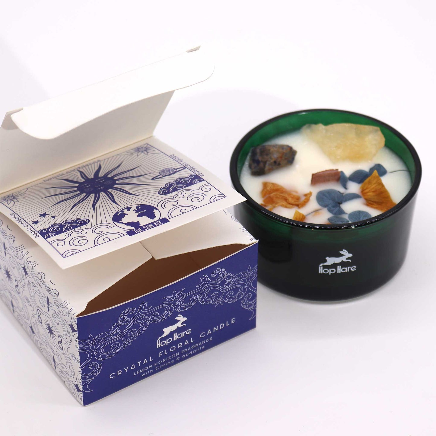 Crystal Magic Flower Candle - The Moon