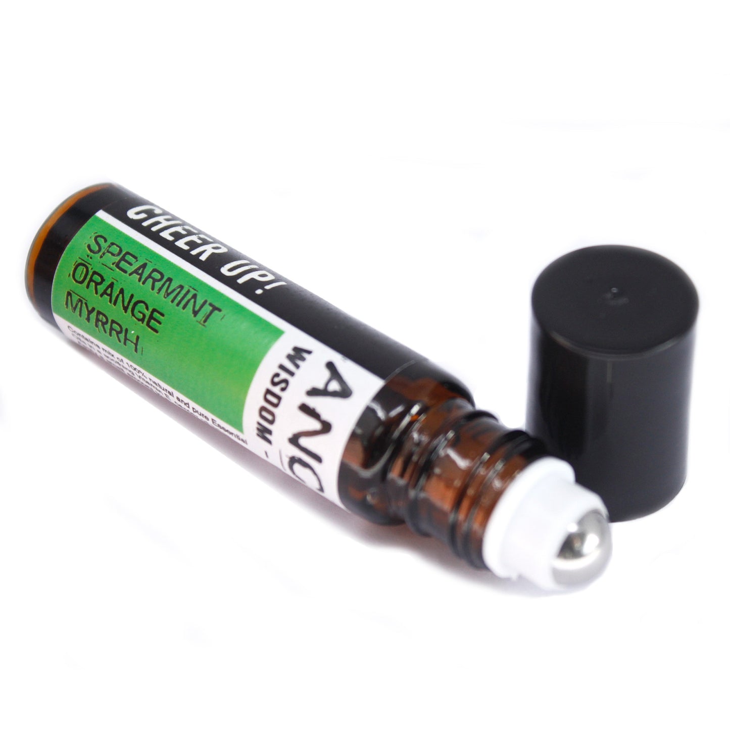 Spearmint Orange Myrrh Roll On Essential Oil Blend - Cheer Up