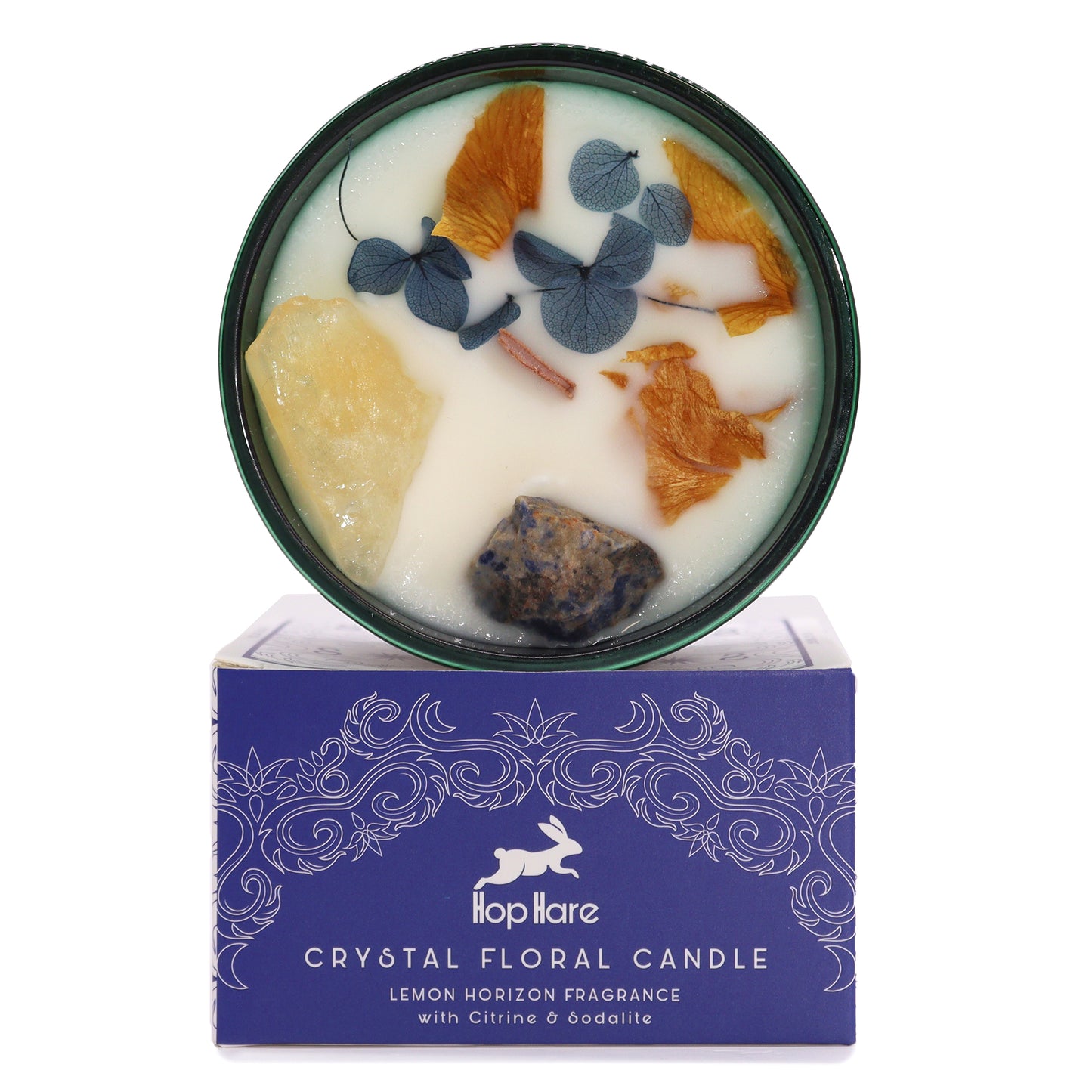 Crystal Magic Flower Candle - The Moon