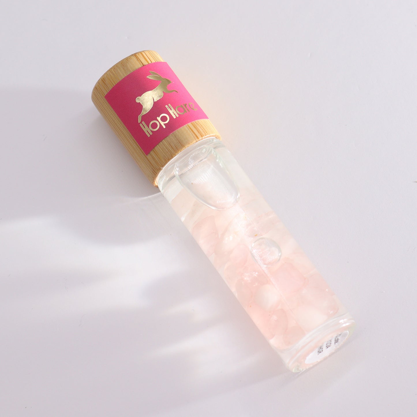Rose Quartz Essential Oil Gemstone Roll On Love and Healing Crystal Oil