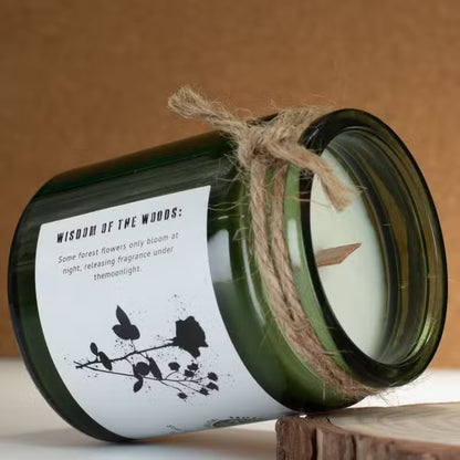 Midnight Rose Candle – Natural Soy Wax & Wooden Wick