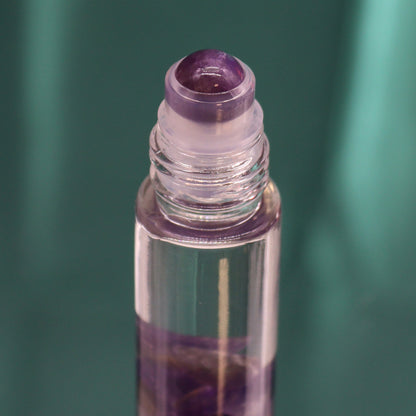 Lavender Rosemary Cedarwood Chamomile Gemstone Essential Oil Roll-On – Stress Relief & Deep Relaxation