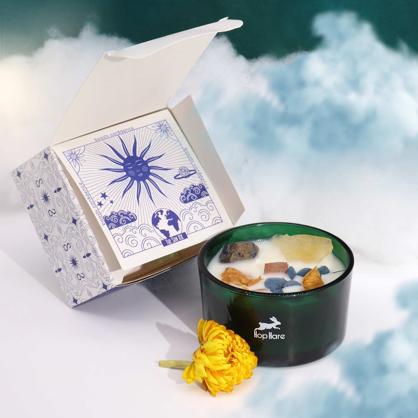 Crystal Magic Flower Candle - The Moon
