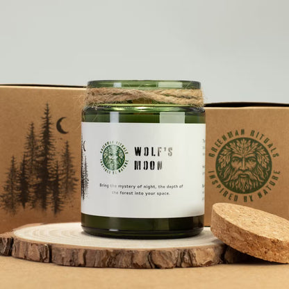 Wolf's Moon Candle – Natural Soy Wax & Wooden Wick