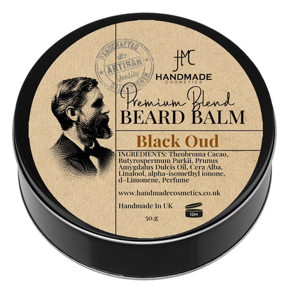 Black Oud Beard Balm Natural Beard Taming Styling Mens Grooming Beard Care 50g