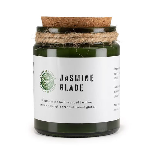Jasmine Glade Candle – Natural Soy Wax & Wooden Wick