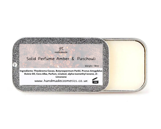 Amber & Patchouli Natural Solid Perfume - Solid Cologne