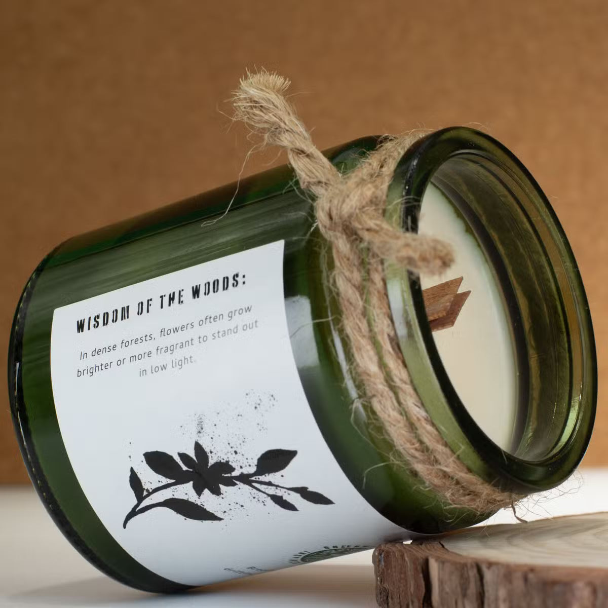 Jasmine Glade Candle – Natural Soy Wax & Wooden Wick