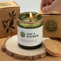 Wild Lavender Essential Oil Candle – Natural Soy Wax & Wooden Wick