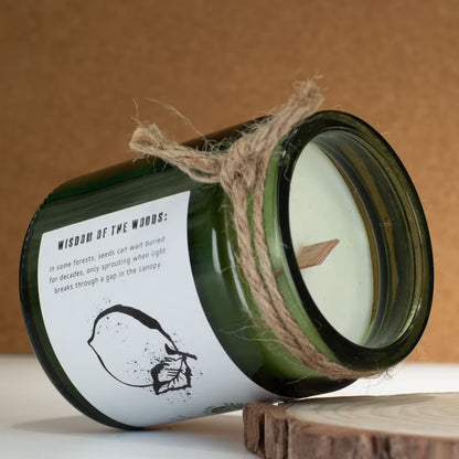 Cedar Citrus Candle – Natural Soy Wax & Wooden Wick
